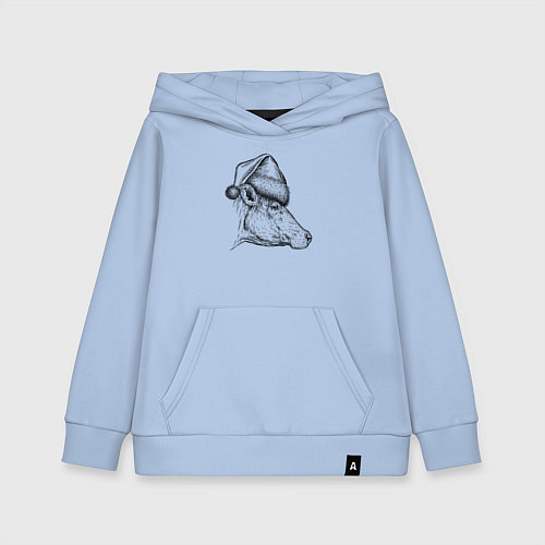 Детская толстовка-худи Новогодняя корова / Мягкое небо – фото 1