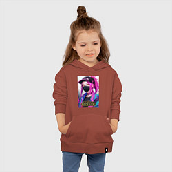 Толстовка детская хлопковая Akali Kda League Of Legends, цвет: кирпичный — фото 2