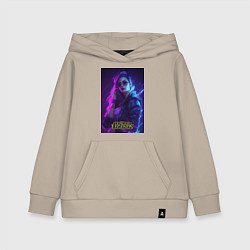 Толстовка детская хлопковая League of Legends Kaisa Kda, цвет: миндальный