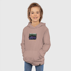 Толстовка детская хлопковая Nissan gtr вайбы 90х, цвет: пыльно-розовый — фото 2