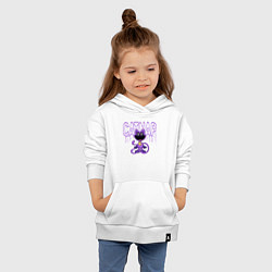 Толстовка детская хлопковая Кэтнап из Poppy Playtime, цвет: белый — фото 2