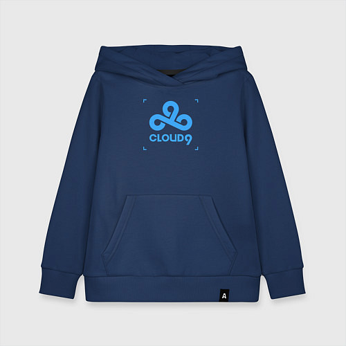 Детская толстовка-худи Cloud9 - tecnic blue / Тёмно-синий – фото 1