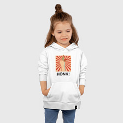 Толстовка детская хлопковая Гусь honk, цвет: белый — фото 2