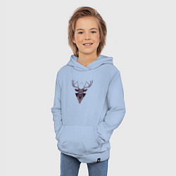 Толстовка детская хлопковая Трехглазый олень, цвет: мягкое небо — фото 2