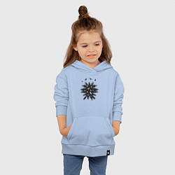 Толстовка детская хлопковая Лесные птички, цвет: мягкое небо — фото 2