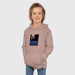 Толстовка детская хлопковая Отправился путешествовать, цвет: пыльно-розовый — фото 2