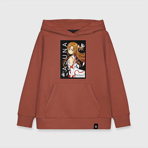 Детская толстовка-худи Асуна Юки мечник / Кирпичный – фото 1