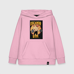 Толстовка детская хлопковая Эсканор грех гордыни gym, цвет: светло-розовый