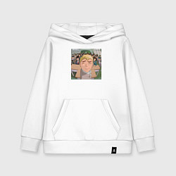 Толстовка детская хлопковая Эйкити Онидзука преподаватель, цвет: белый