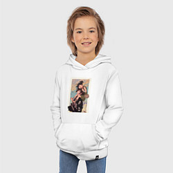 Толстовка детская хлопковая Хяккимару Дороро воин, цвет: белый — фото 2