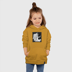 Толстовка детская хлопковая Принцесса Сан, цвет: горчичный — фото 2