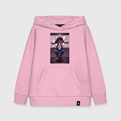 Детская толстовка-худи Патриотизм Луис Джеймс Мориарти / Светло-розовый – фото 1