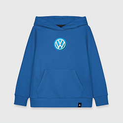 Толстовка детская хлопковая Volkswagen logo blue, цвет: синий