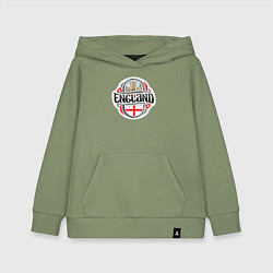 Толстовка детская хлопковая England counry, цвет: авокадо