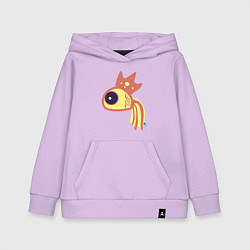 Толстовка детская хлопковая Рыбка принцесса, цвет: лаванда