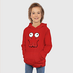 Толстовка детская хлопковая John Zoidberg Face, цвет: красный — фото 2