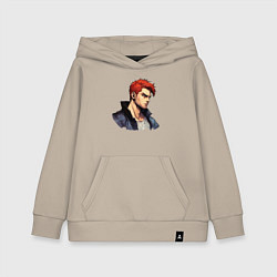 Толстовка детская хлопковая Красный герой, цвет: миндальный