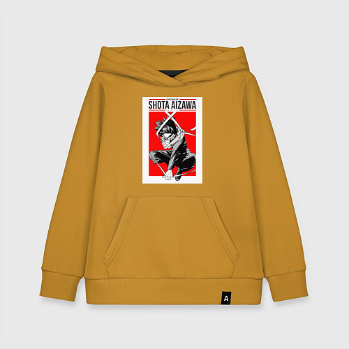 Детская толстовка-худи Моя геройская академия Сёта Айдзава / Горчичный – фото 1