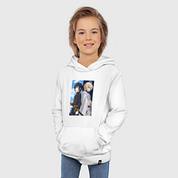 Толстовка детская хлопковая Последний Серафим Микаэла Хякуя, цвет: белый — фото 2