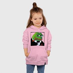 Толстовка детская хлопковая Пепе буржуй в смокинге, цвет: светло-розовый — фото 2