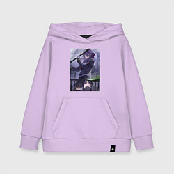 Толстовка детская хлопковая Последний Серафим Шиноа Хираги, цвет: лаванда
