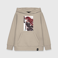 Толстовка детская хлопковая Реинкарнация безработного Бореас Грейрат, цвет: миндальный