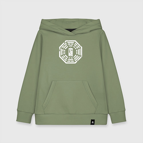Детская толстовка-худи Тардис дхарма / Авокадо – фото 1