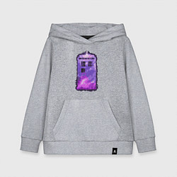 Толстовка детская хлопковая Violet tardis, цвет: меланж