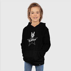 Толстовка детская хлопковая Костя рок звезда, цвет: черный — фото 2