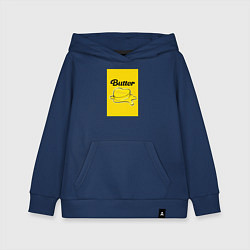 Толстовка детская хлопковая Butter масло, цвет: тёмно-синий