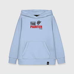 Толстовка детская хлопковая Не бойся художник здесь, цвет: мягкое небо