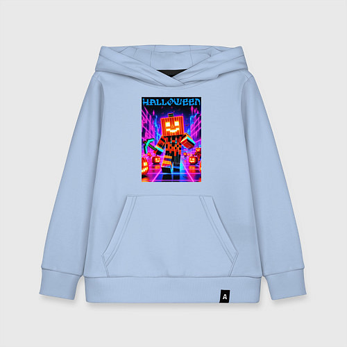 Детская толстовка-худи Halloween is coming - neon glow collaboration / Мягкое небо – фото 1
