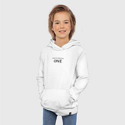 Толстовка детская хлопковая BTS One, цвет: белый — фото 2