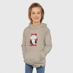 Толстовка детская хлопковая Магическая битва Итадори Itadori, цвет: миндальный — фото 2