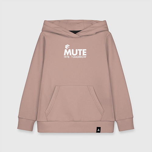 Детская толстовка-худи Depeche Mode - Mute Records / Пыльно-розовый – фото 1