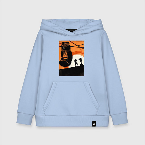 Детская толстовка-худи Бокс тренировка / Мягкое небо – фото 1