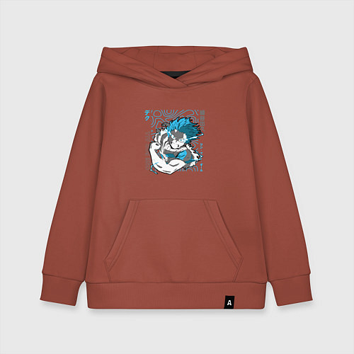Детская толстовка-худи Моя геройская академия One for all Деку / Кирпичный – фото 1