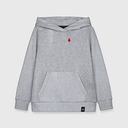 Толстовка детская хлопковая Группа крови: четвертая отрицательная, цвет: меланж