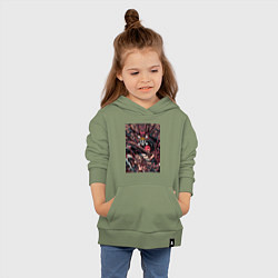 Толстовка детская хлопковая Ван-Пис Шанкс команда, цвет: авокадо — фото 2