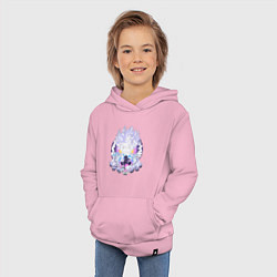 Толстовка детская хлопковая Ван-Пис Луффи йонко, цвет: светло-розовый — фото 2