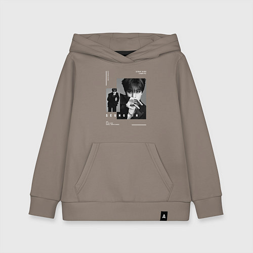 Детская толстовка-худи Stray kids Seungmin / Утренний латте – фото 1