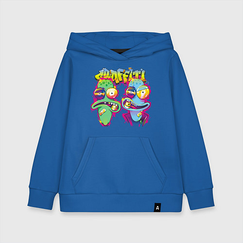 Детская толстовка-худи Terry and Korvo Graffiti / Синий – фото 1