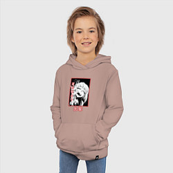 Толстовка детская хлопковая Химико Тога - злодейка, цвет: пыльно-розовый — фото 2