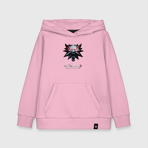 Детская толстовка-худи The Witcher logo / Светло-розовый – фото 1