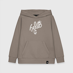 Толстовка детская хлопковая Hello - caramel cane, цвет: утренний латте