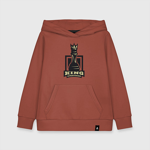 Детская толстовка-худи Стратегии короля / Кирпичный – фото 1