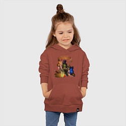 Толстовка детская хлопковая Капитолий - Сэр Троглодит, цвет: кирпичный — фото 2