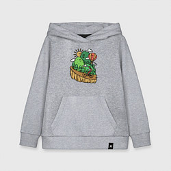 Толстовка детская хлопковая Велосипедное путешествие, цвет: меланж