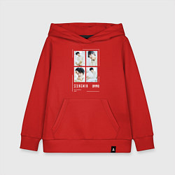 Толстовка детская хлопковая Seungmin stray kids cute, цвет: красный