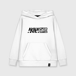 Толстовка детская хлопковая Akina speed star, цвет: белый